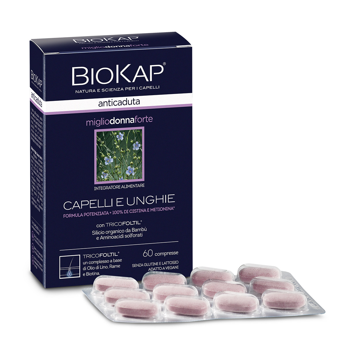 Miglio Donna Forte Anticaduta- Biokap 60 Compresse Biosline