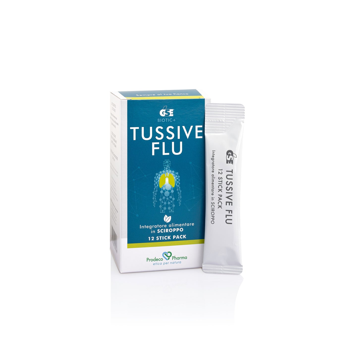 GSE Tussive Flu 12 Stick Pack -prodeco Pharma — vista 2