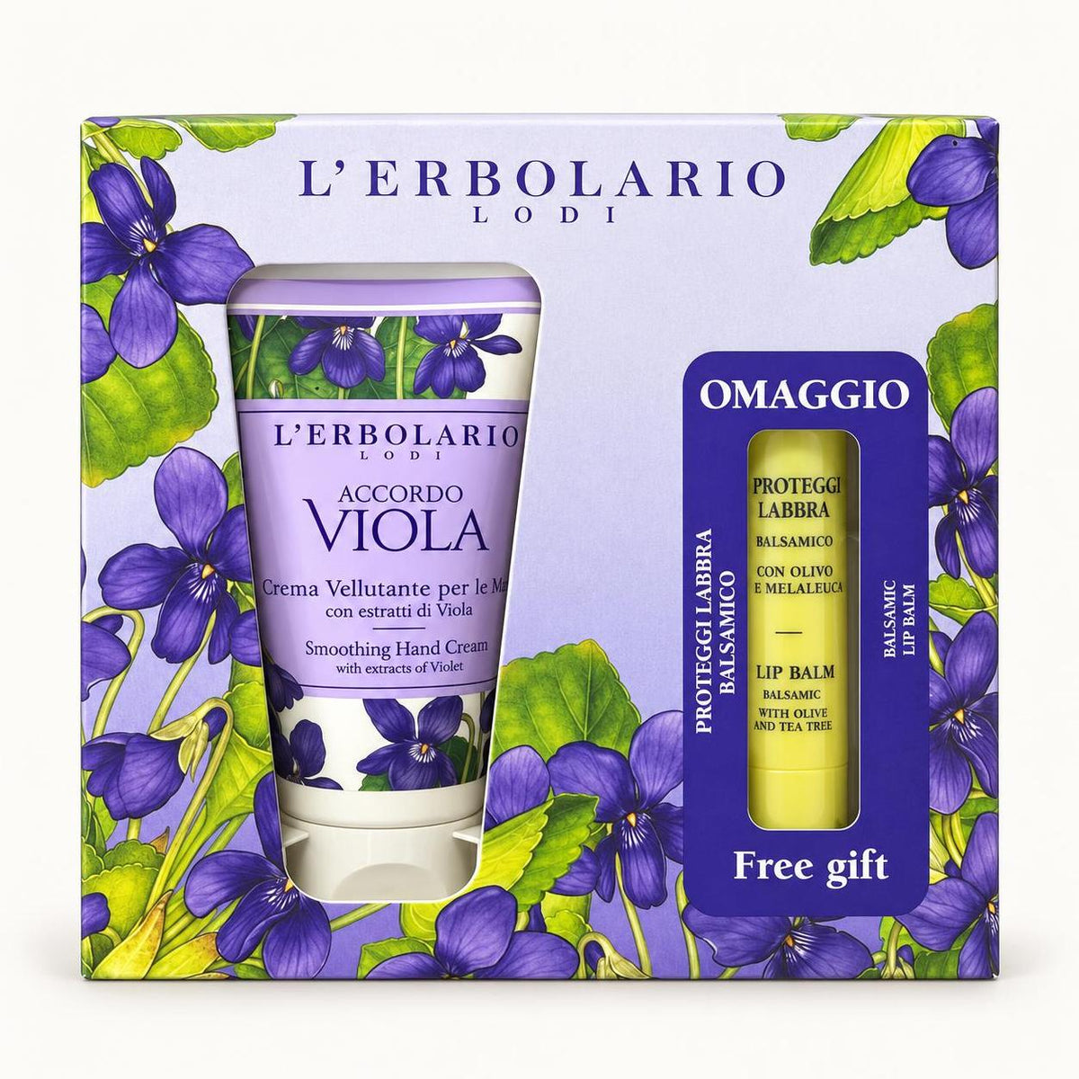 L'Erbolario Cofanetto "Mani & Labbra da baciare!" Accordo Viola