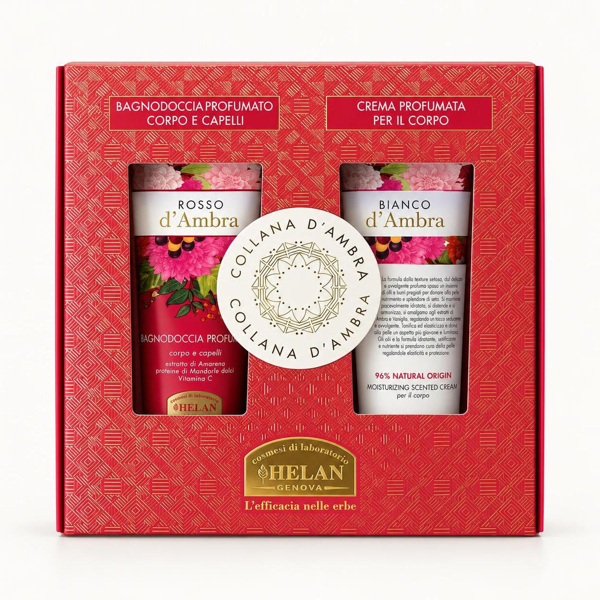 Helan Collana d'Ambra – Cofanetto Bagnodoccia & Crema Corpo