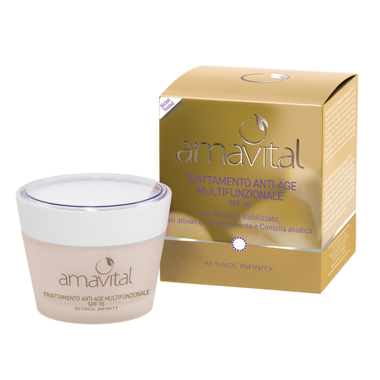 Trattamento Anti-age Multifunzionale Viso Spf10 – 50ml – Amavital